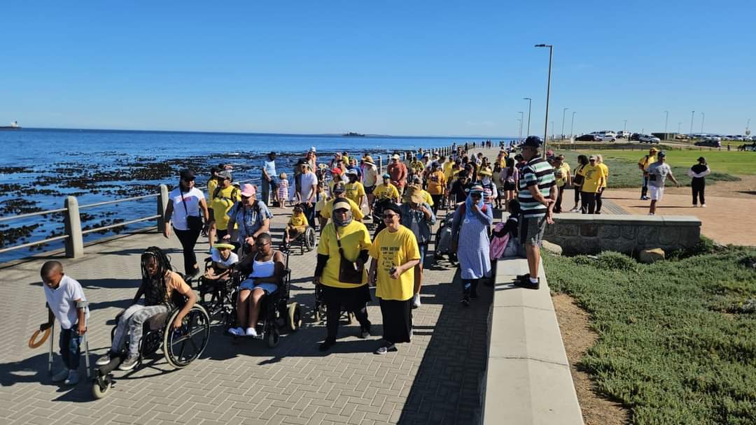 Asbah SA community group gathering in April 2024 — families and supporters coming together for peer support